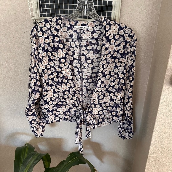 ROLLA’S Delilah Wrap Blouse - Picture 1 of 6